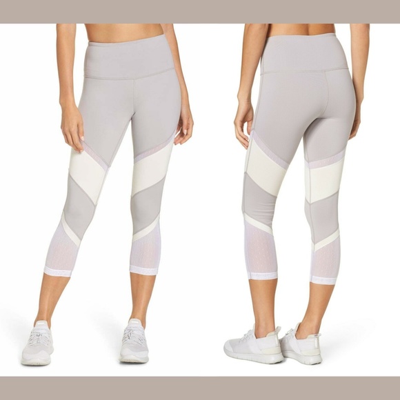 Zella Pants - NWT $65‎ ZELLA Epic Crop Dot Mesh Leggings Small
